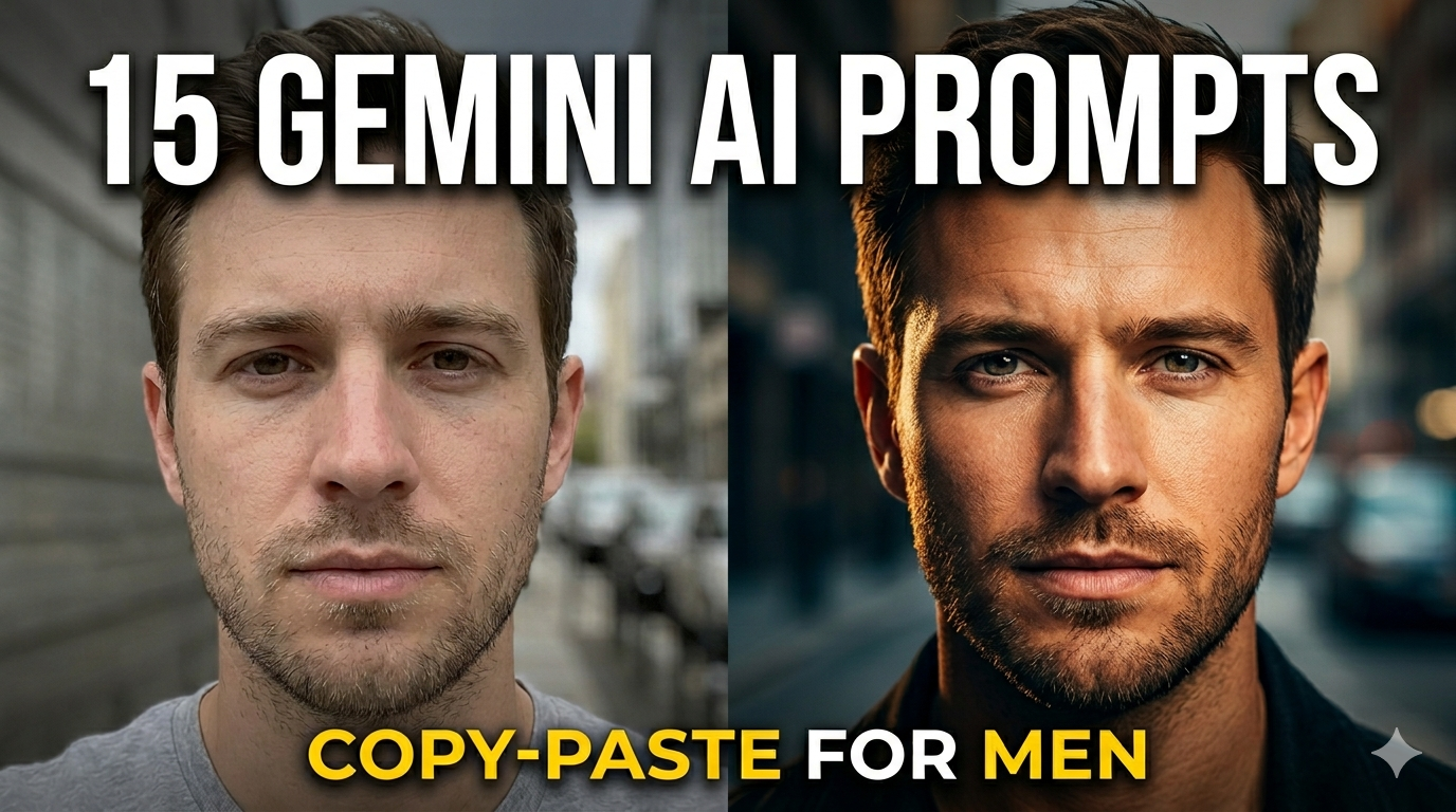 15 Copy-Paste Gemini AI Photo Editing Prompts for Men