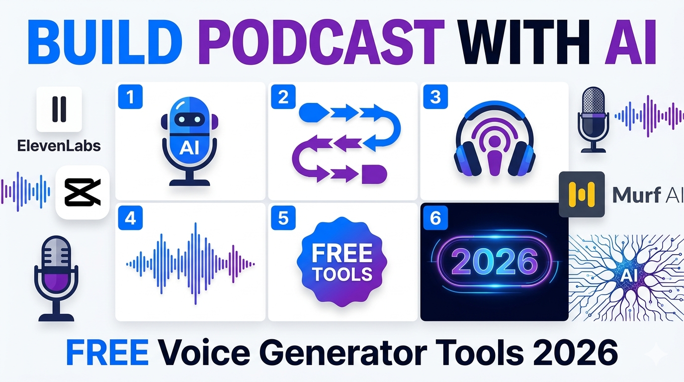 how to build a podcast with AI voice generator